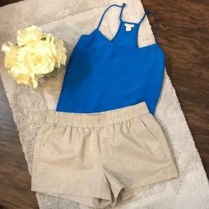 J. Crew Gold Shorts Size 4